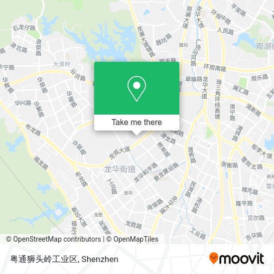 粤通狮头岭工业区 map