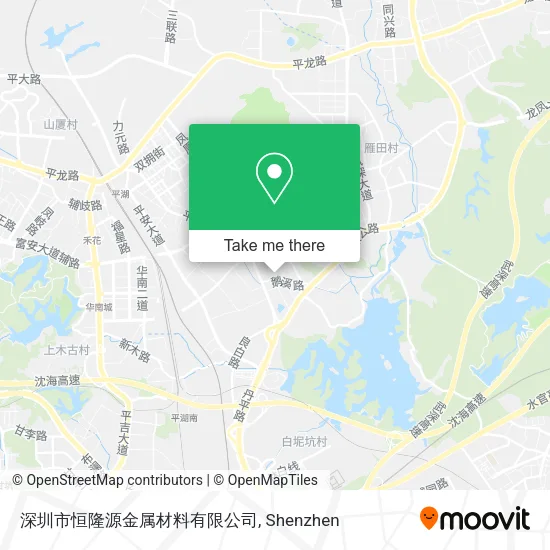 深圳市恒隆源金属材料有限公司 map
