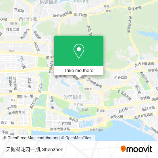 天鹅湖花园一期 map