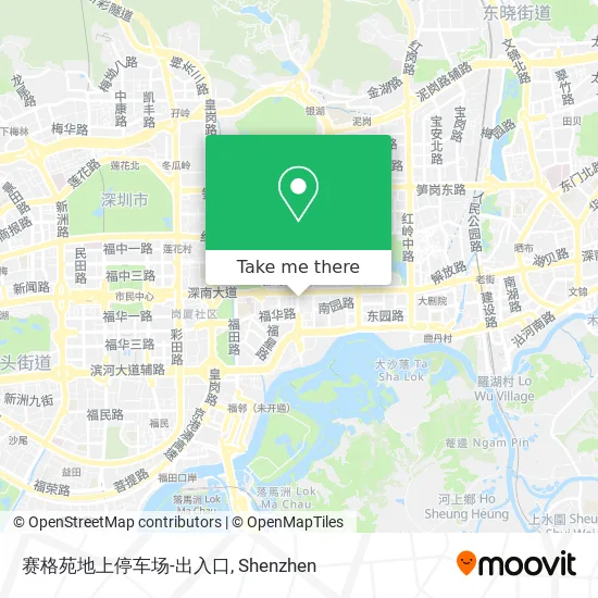 赛格苑地上停车场-出入口 map