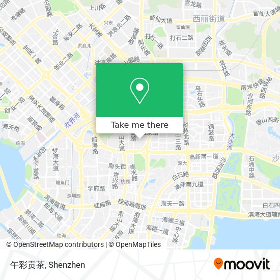 午彩贡茶 map
