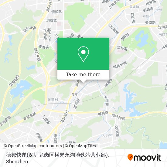 德邦快递(深圳龙岗区横岗永湖地铁站营业部) map
