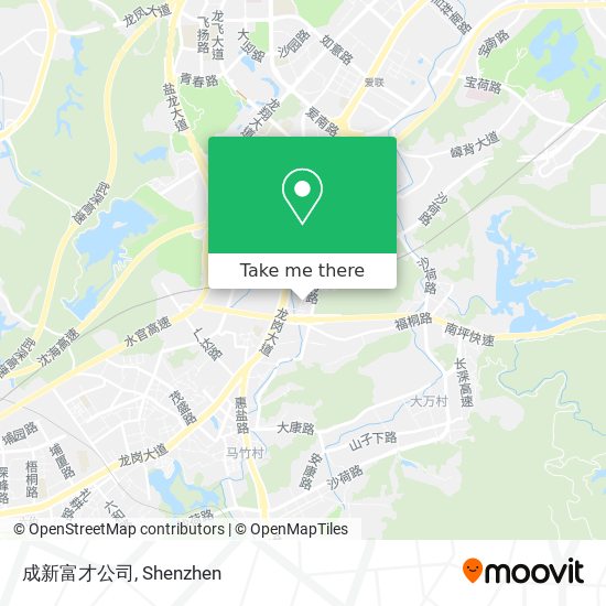 成新富才公司 map