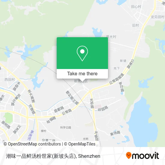 潮味一品鲜汤粉世家(新坡头店) map