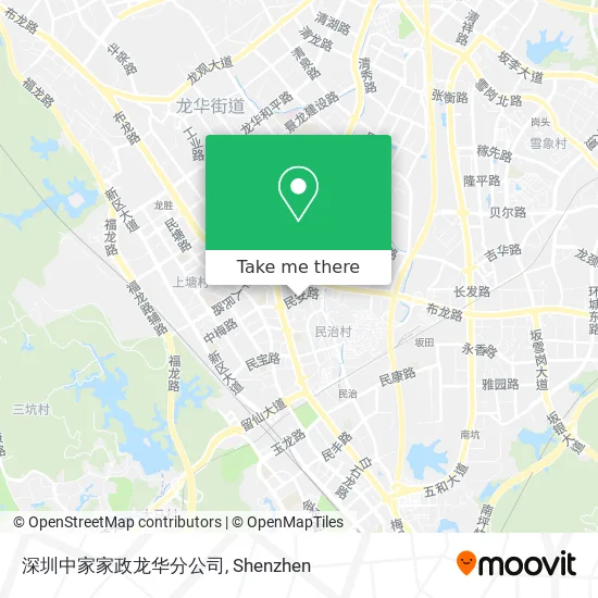 深圳中家家政龙华分公司 map