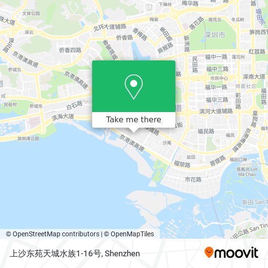 上沙东苑天城水族1-16号 map