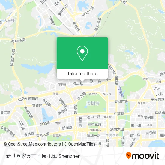 新世界家园丁香园-1栋 map