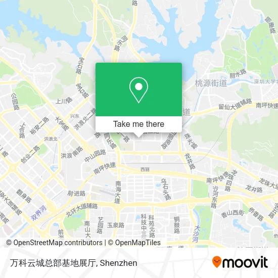 万科云城总部基地展厅 map