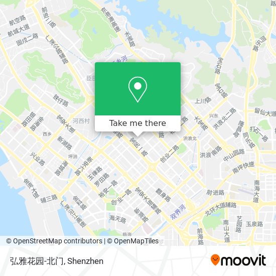 弘雅花园-北门 map