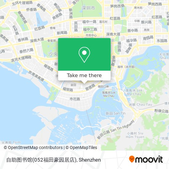 自助图书馆(052福田豪园居店) map