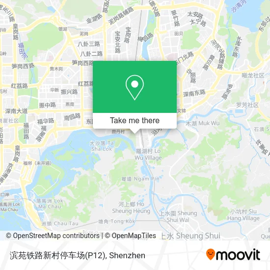 滨苑铁路新村停车场(P12) map