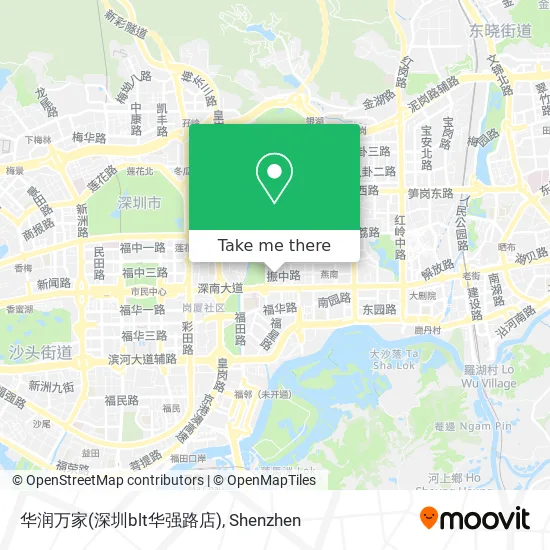 华润万家(深圳blt华强路店) map