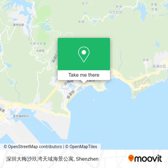 深圳大梅沙玖湾天域海景公寓 map