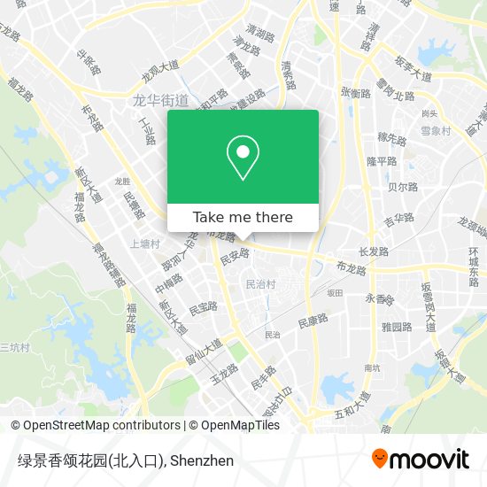 绿景香颂花园(北入口) map