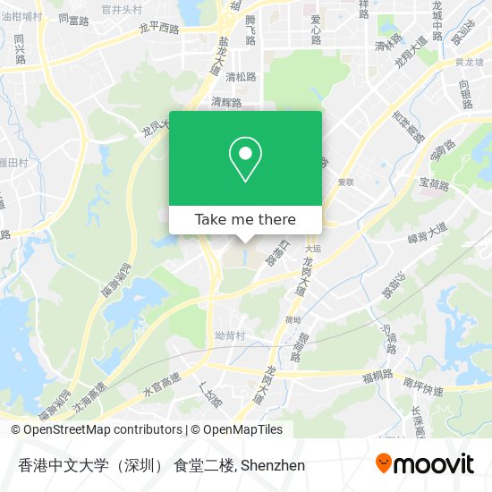 香港中文大学（深圳） 食堂二楼 map