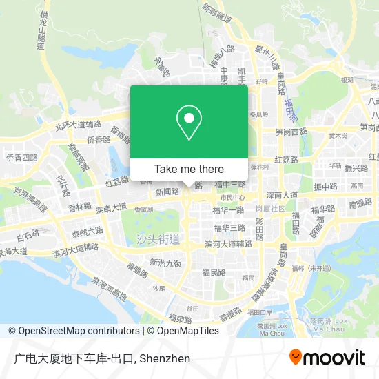 广电大厦地下车库-出口 map