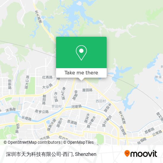 深圳市天为科技有限公司-西门 map