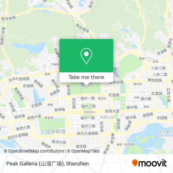 Peak Galleria (山顶广场) map
