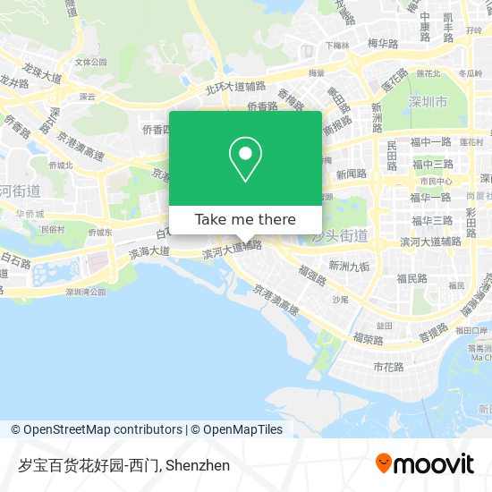 岁宝百货花好园-西门 map