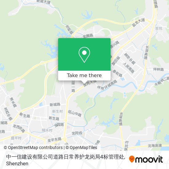 中一信建设有限公司道路日常养护龙岗局4标管理处 map