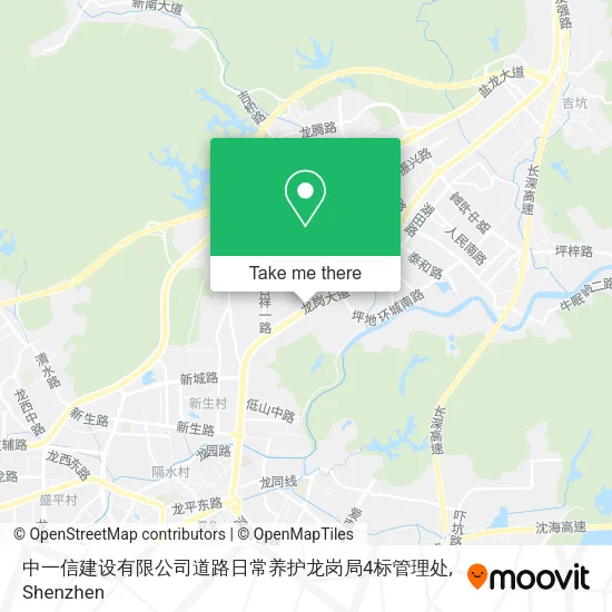中一信建设有限公司道路日常养护龙岗局4标管理处 map