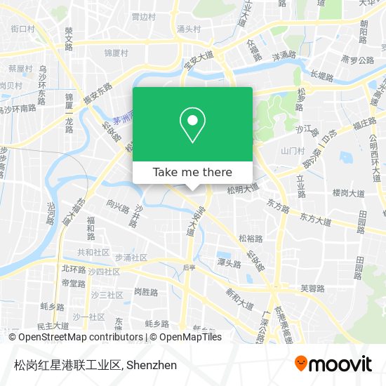 松岗红星港联工业区 map