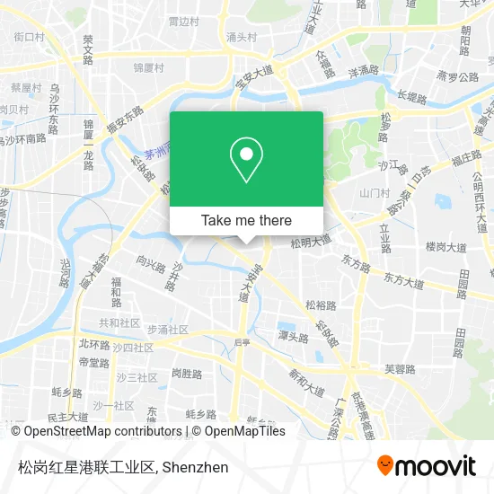 松岗红星港联工业区 map