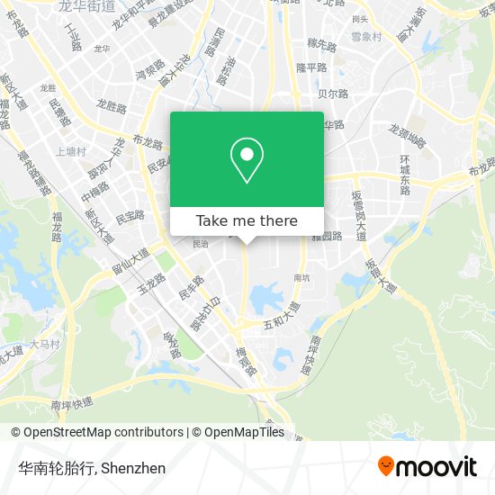 华南轮胎行 map