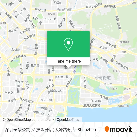 深圳全景公寓(科技园分店)大冲路分店 map