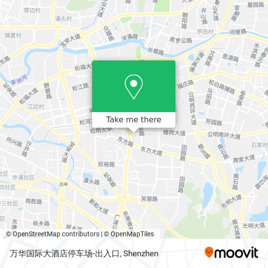 万华国际大酒店停车场-出入口 map