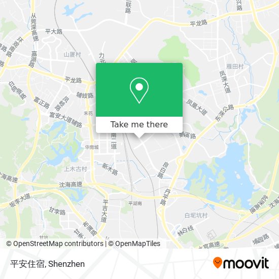 平安住宿 map