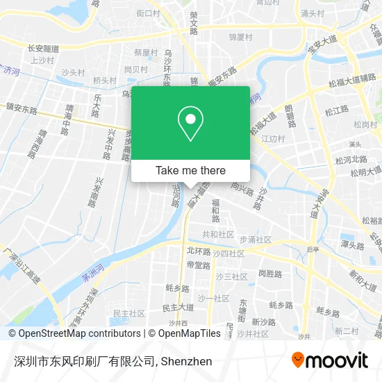 深圳市东风印刷厂有限公司 map