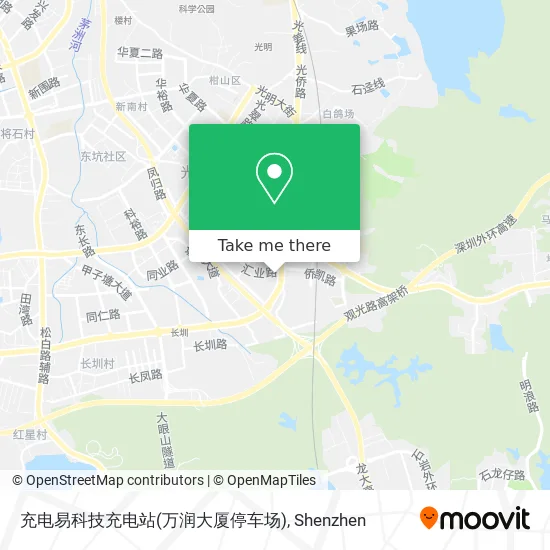 充电易科技充电站(万润大厦停车场) map