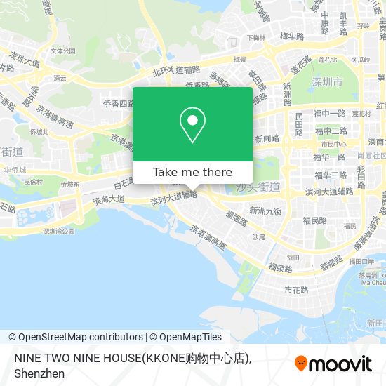 NINE TWO NINE HOUSE(KKONE购物中心店) map