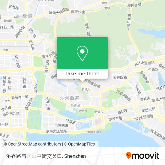 侨香路与香山中街交叉口 map