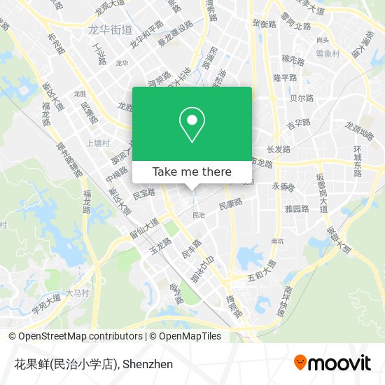 花果鲜(民治小学店) map