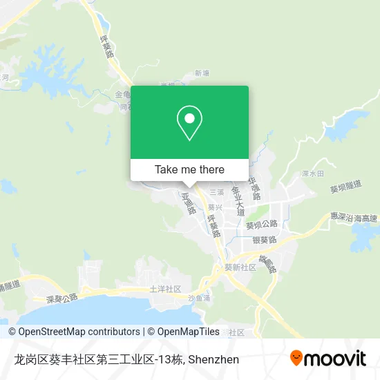 龙岗区葵丰社区第三工业区-13栋 map