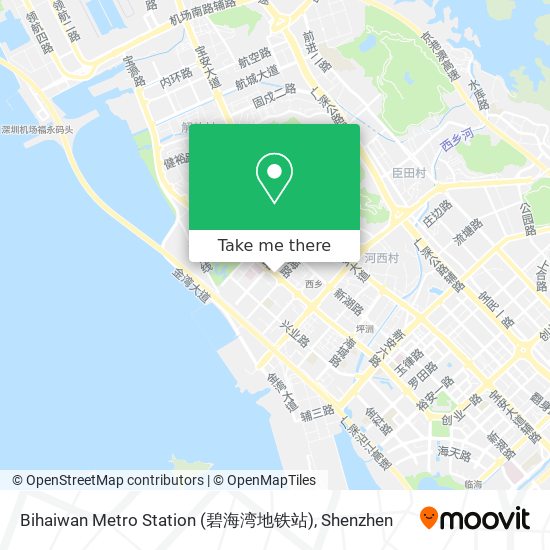 Bihaiwan Metro Station (碧海湾地铁站) map