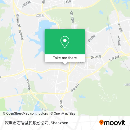 深圳市石岩益民股份公司 map