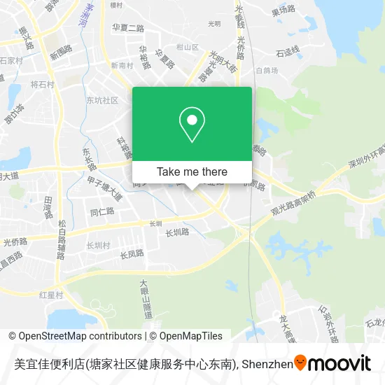 美宜佳便利店(塘家社区健康服务中心东南) map