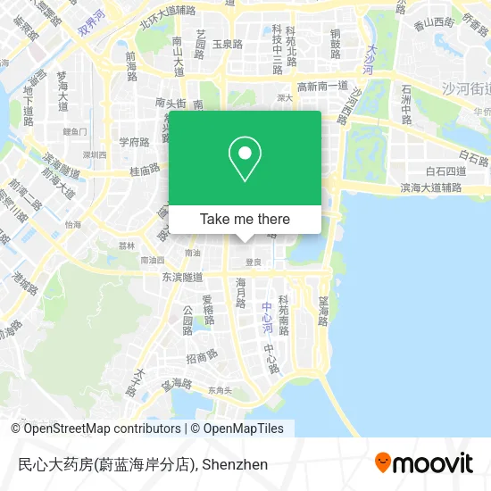 民心大药房(蔚蓝海岸分店) map