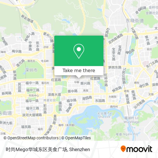 时尚Mego华城东区美食广场 map