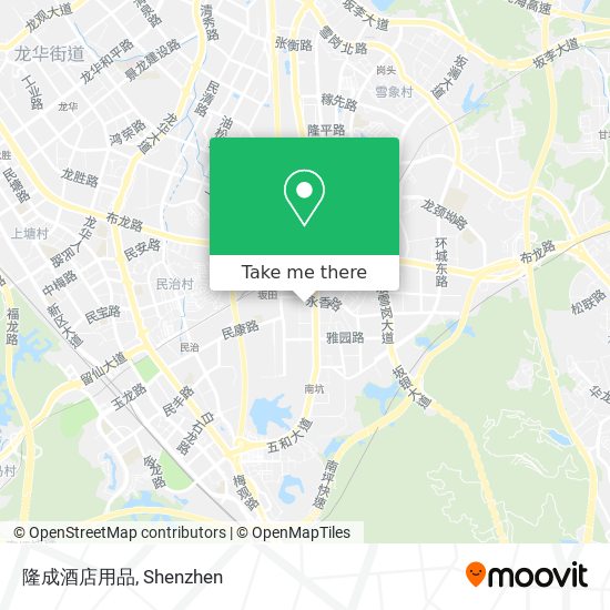 隆成酒店用品 map