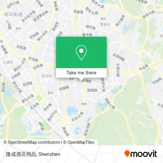 隆成酒店用品 map