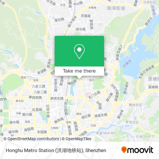 Honghu Metro Station (洪湖地铁站) map