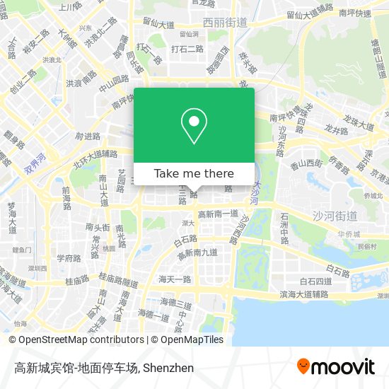 高新城宾馆-地面停车场 map