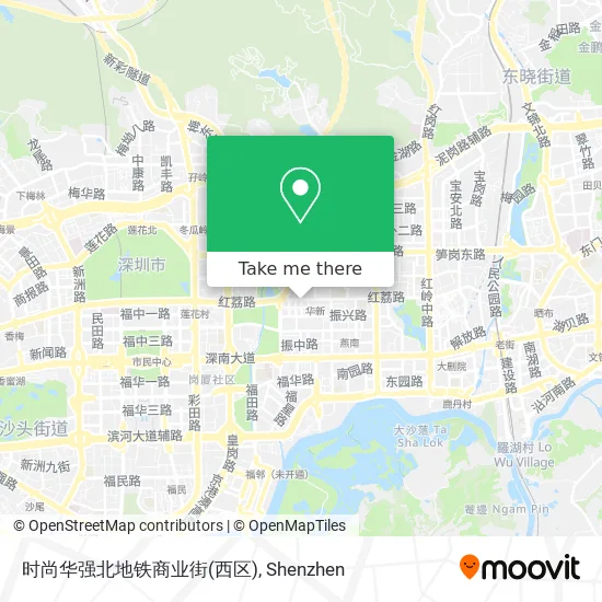 时尚华强北地铁商业街(西区) map
