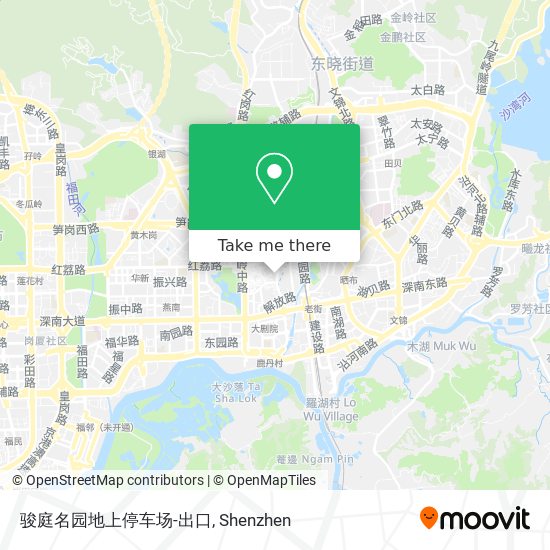 骏庭名园地上停车场-出口 map