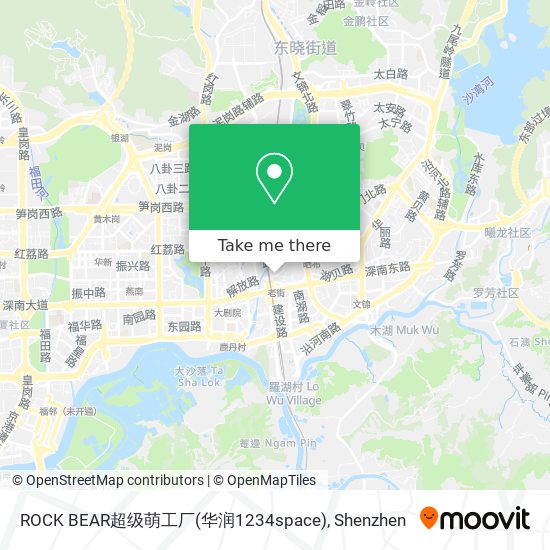 ROCK BEAR超级萌工厂(华润1234space) map