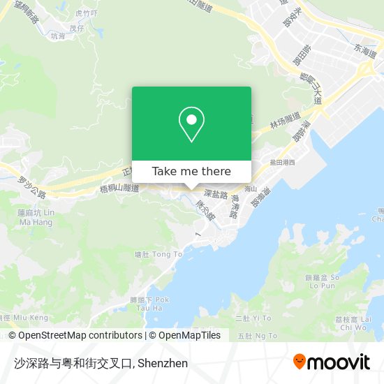 沙深路与粤和街交叉口 map